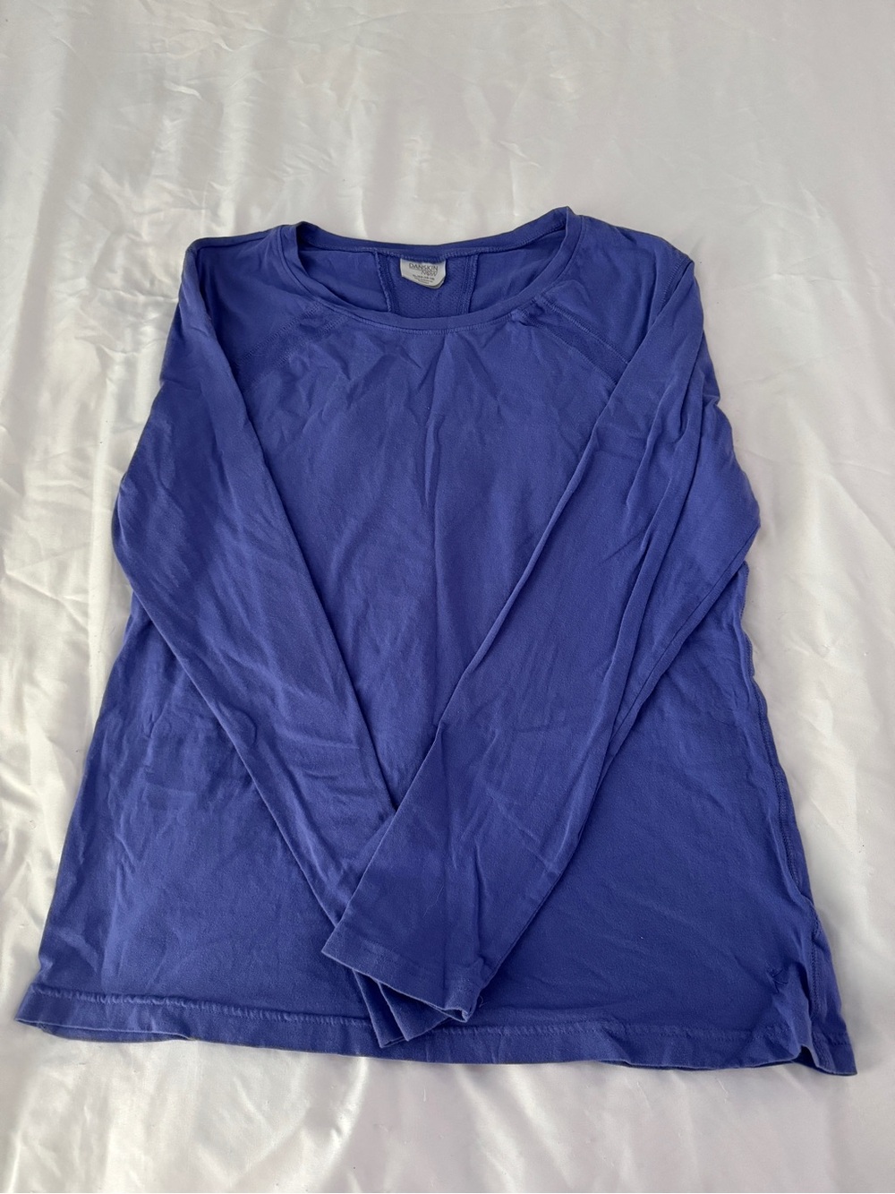 Danskin Now Purple Activewear Long Sleeve Mesh Back Top XL 16-18